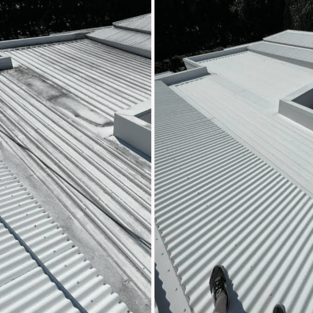 a plus colorbond roof cleaning